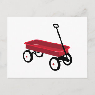 Red Wagon Postcard