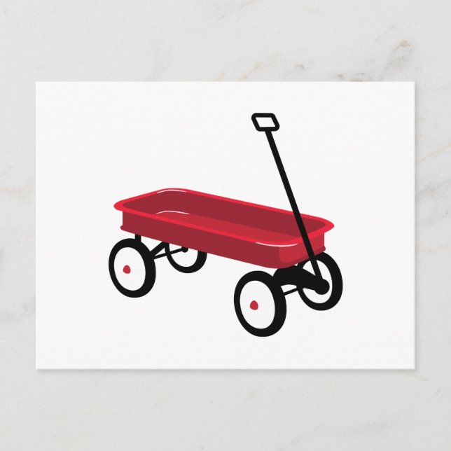 Red Wagon Postcard (Front)