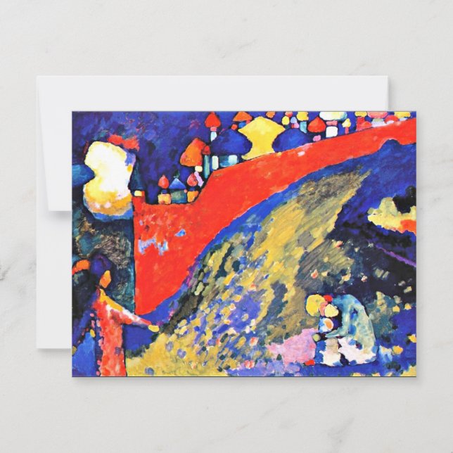 Red Wall Destiny by Kandinsky Card (Front)