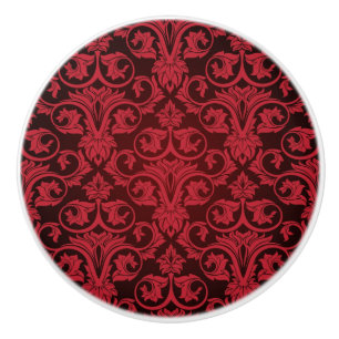 Red wallpaper 2 ceramic knob