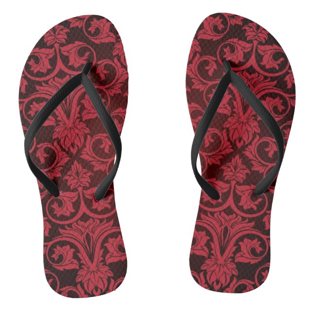 Red wallpaper 2 jandals (Footbed)