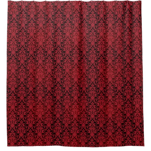 Red wallpaper 2 shower curtain (Front)