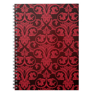 Red wallpaper 2 spiral notebook