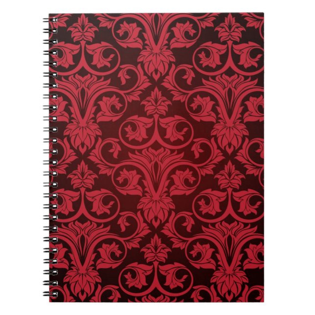 Red wallpaper 2 spiral notebook (Front)