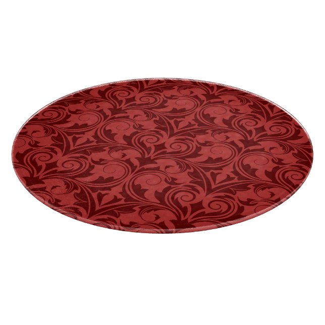 Red Wallpaper Cutting Board (Corner)