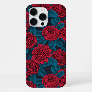 Red waratah flowers iPhone 16 pro max case