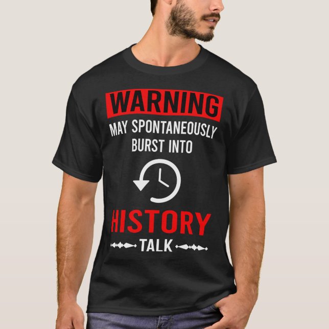 Red Warning History T-Shirt (Front)