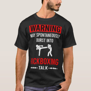 Red Warning Kickboxing T-Shirt