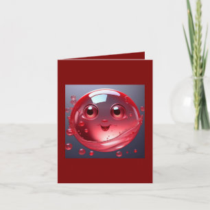 Red Water Bubble Emoji Invitation