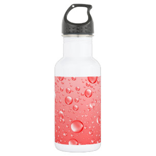 Red Water Droplets 532 Ml Water Bottle