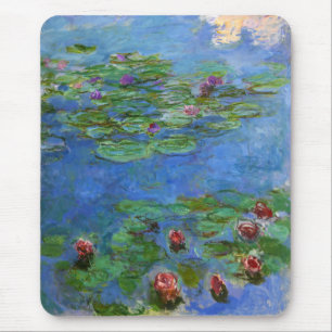 Red Water Lilies, Claude Monet Mouse Pad