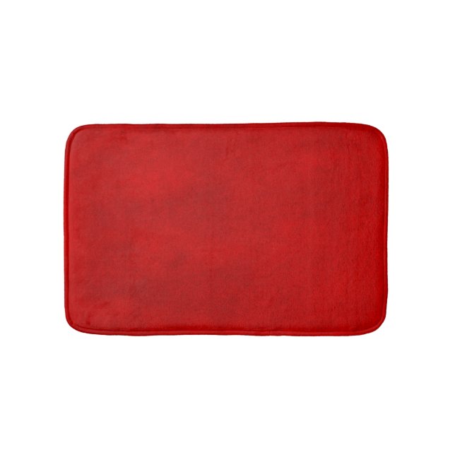 RED Watercolor Wash Bath Mat (Front)