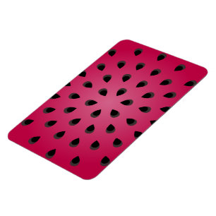 Red watermelon chunk with seeds magnet
