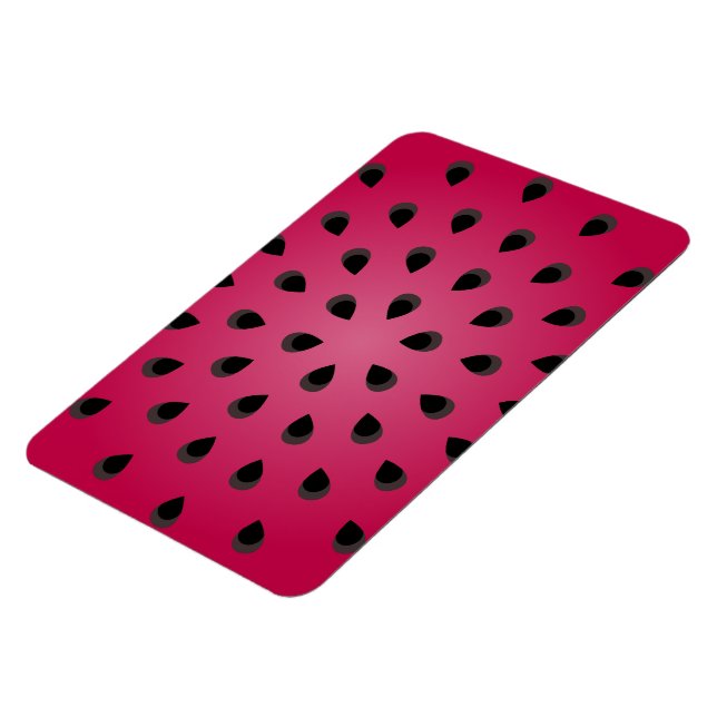 Red watermelon chunk with seeds magnet (Left Side)