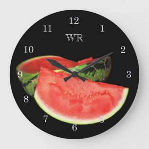Red Watermelon Large Clock