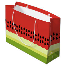 Red Watermelon Slice Gift Bag