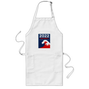 RED WAVE 2022 Midterm Elections USA Long Apron