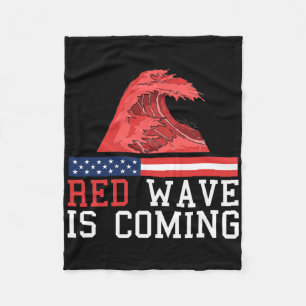 Red Wave Is Coming 2025 Presidential Election Repu Fleece Blanket