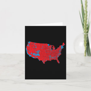 Red Wave Map Of Usa In The 2024 Presidential Elect Card