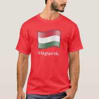RED Waving Hungarian Flag Magyarok T-Shirt