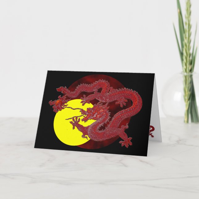 Red Wax Dragon Card (Front)