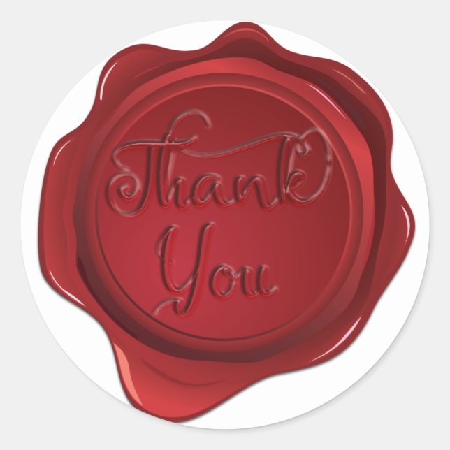 Red Wax Seal Sweet 16 Elegant Wedding Party (Front)