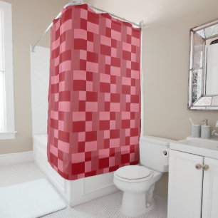 Red Weave Shower Curtain