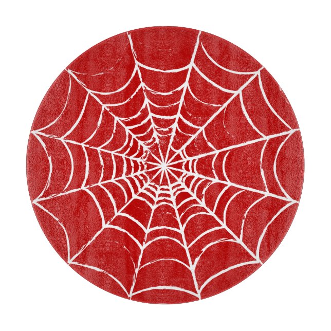 Red Web Cutting Board (Front)