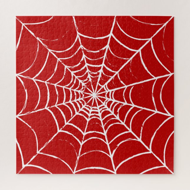 Red Web Jigsaw Puzzle (Vertical)