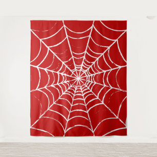 Red Web Tapestry