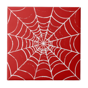 Red Web Tile