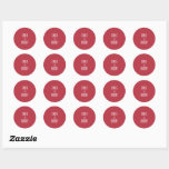 Red Wedding Classic Round Sticker<br><div class="desc">Red Wedding Sticker</div>