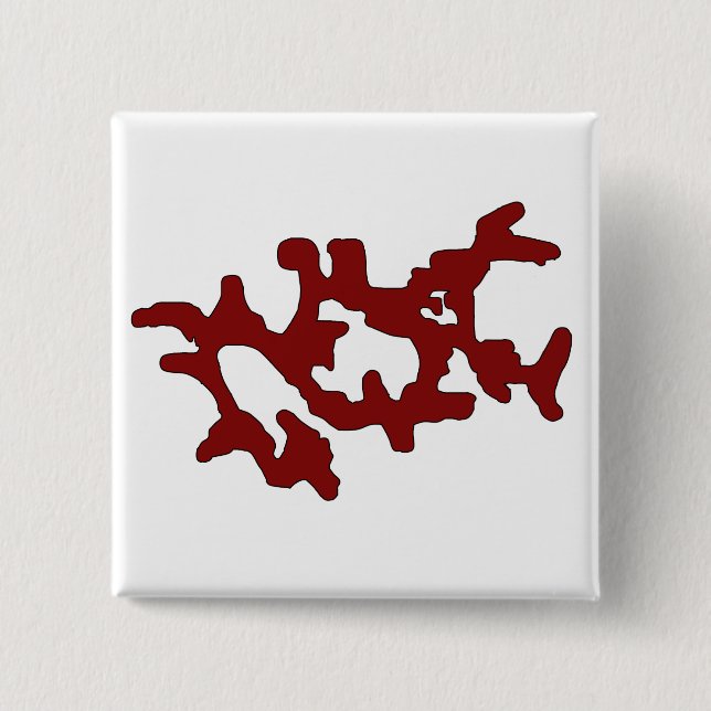 Red Weedaula 15 Cm Square Badge (Front)