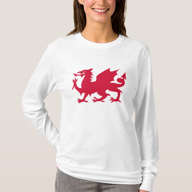 Red Welsh Dragon T-Shirt (Front)