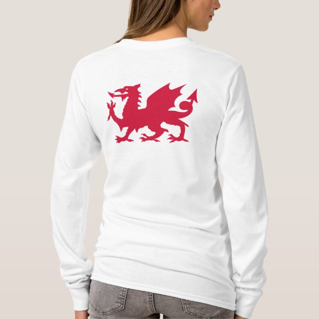 Red Welsh Dragon T-Shirt (Back)