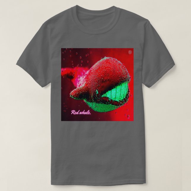 Red whale T-Shirt (Design Front)