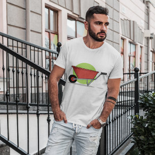 Red Wheelbarrow Garden Cart T-Shirt