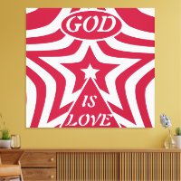 Red Whirl Pattern Canvas Print: Intricate Art