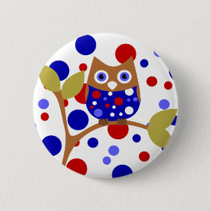 Red, White an Who! 6 Cm Round Badge