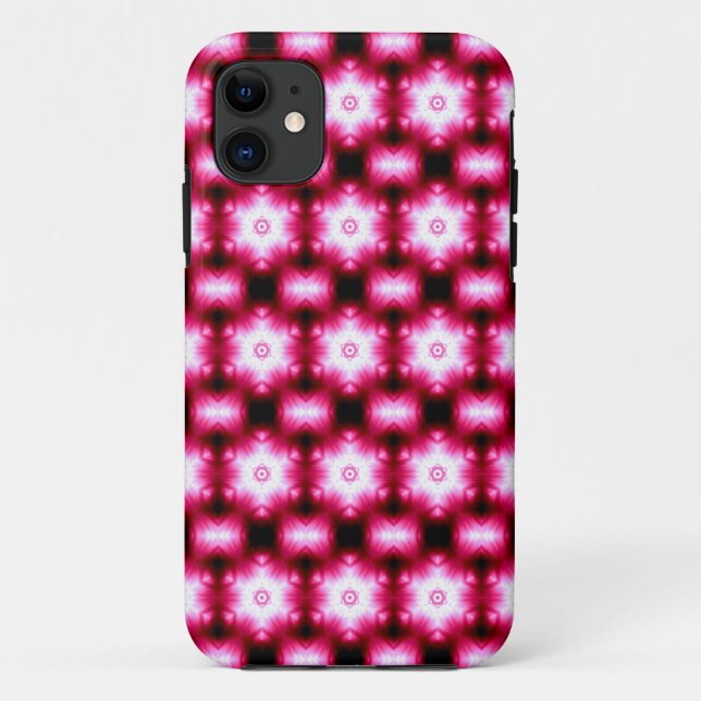 red, white and black geometric case (Back)