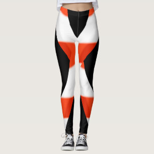 Red, White and Black Leggings