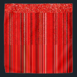 Red, White and Black Pattern Bandana<br><div class="desc">2025</div>