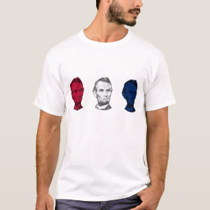 Red, White, and Blue Abraham Lincoln T-Shirt