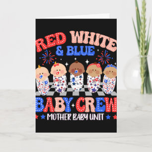 Red White And Blue By Crew Mother By Unit Nurse 4t Card