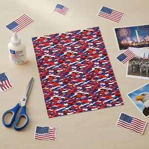 Red white and blue camo