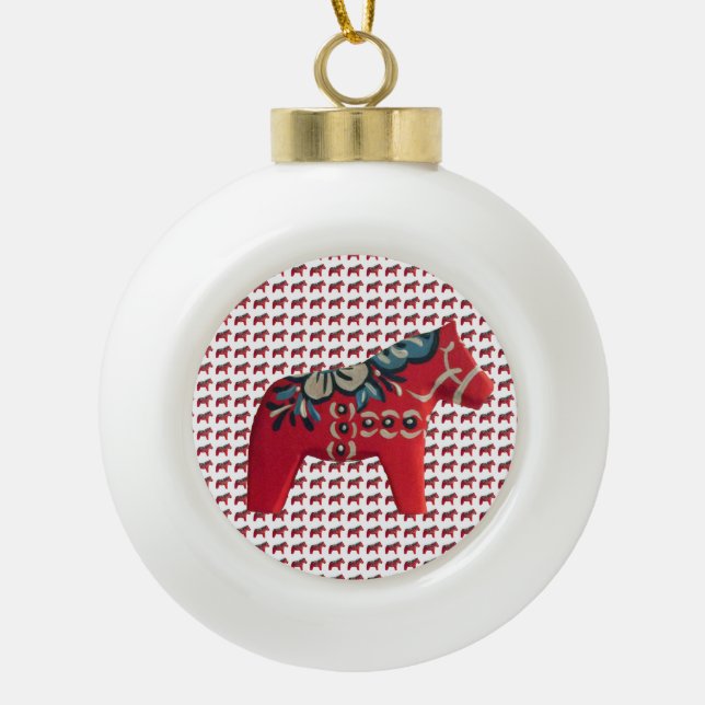 Red, White and Blue Christmas Ornament (Front)