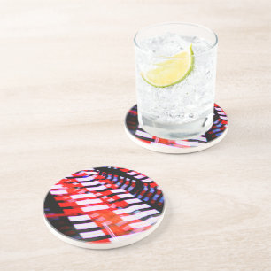 Red White and Blue Coaster