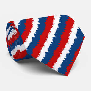 Red, White and Blue Cool Stripe  Tie