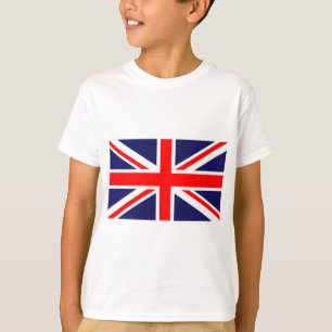 Red White and Blue Cross Flag of Great Britain T-Shirt