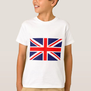 Red White and Blue Cross Flag of Great Britain T-Shirt